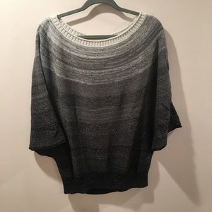 A.N.A. sparkly short sleeve sweater